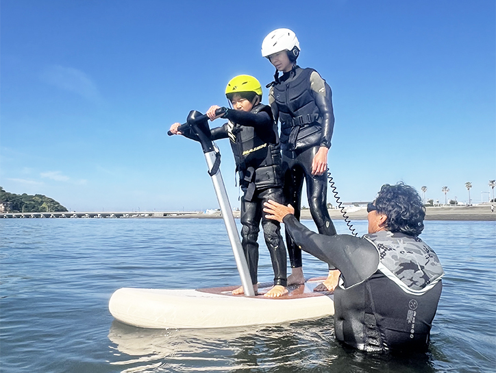 江ノ島でフォイルサーフィン