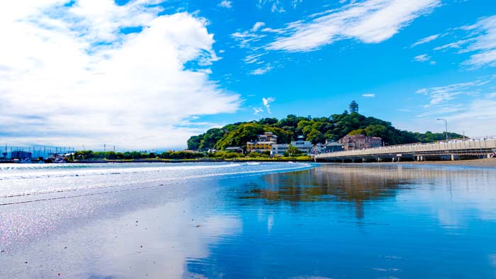 HAYA 江ノ島店から歩いてすぐ見える景色